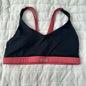 Fleo Black and Red Sports Bra